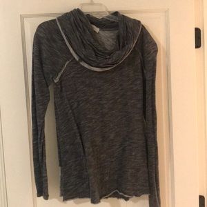 black and grey top